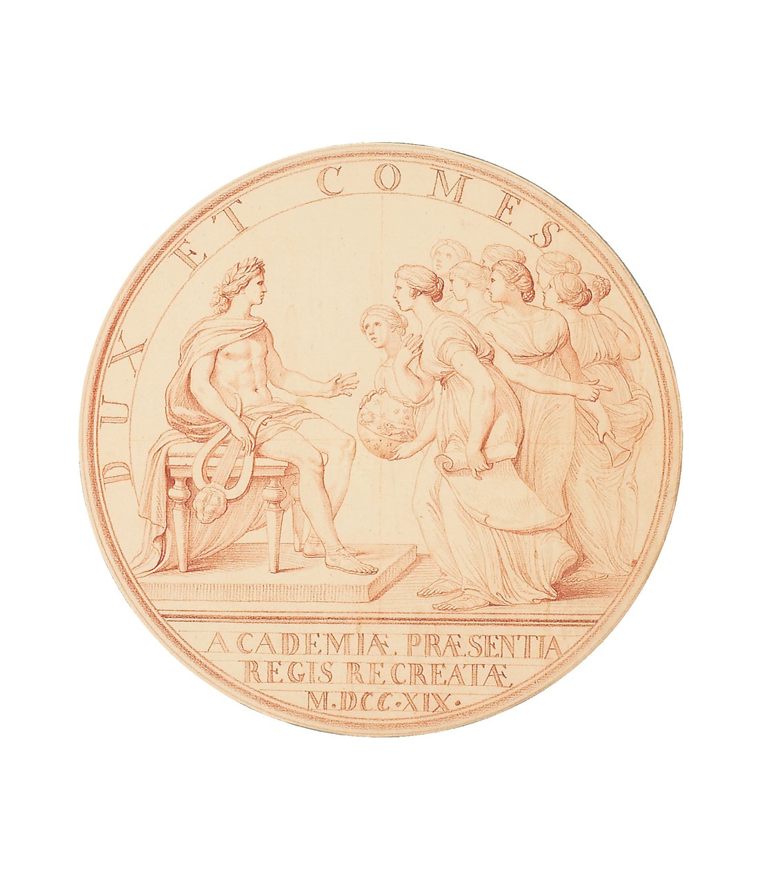 Kuninkaan vierailu akatemioissa, 1719 tekijältä Edmé Bouchardon