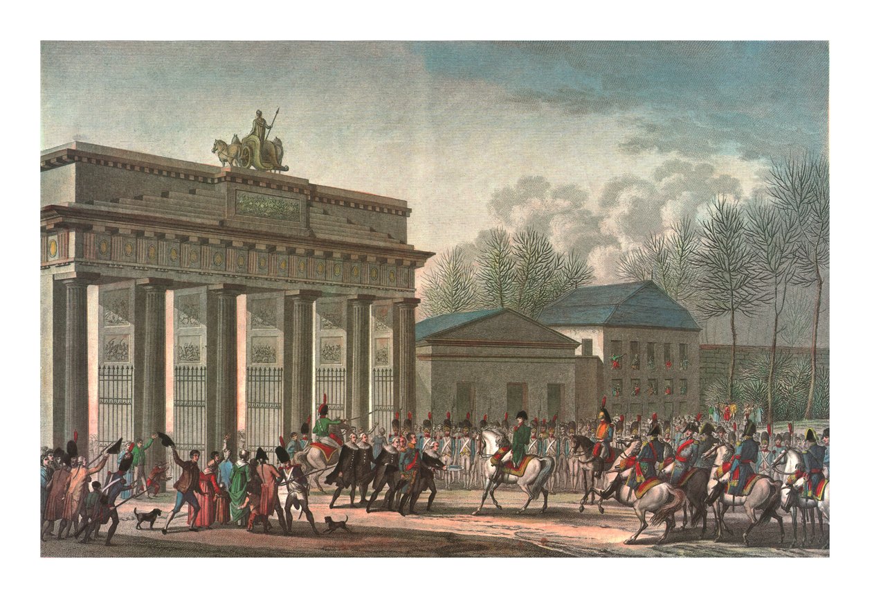Ranskalaisten tulo Berliiniin, 27. lokakuuta 1806, n. 1850 tekijältä Edme Bovinet