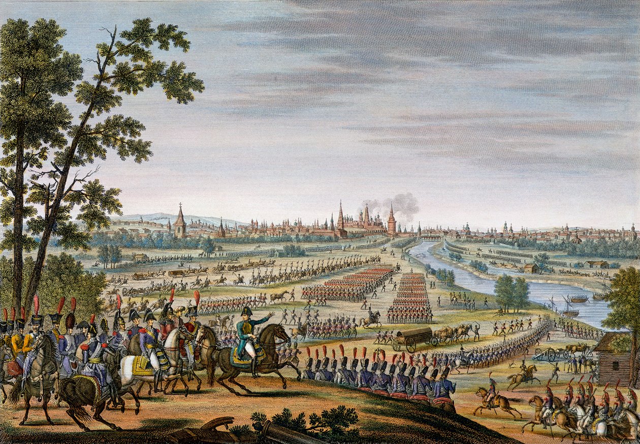 Ranskalaisten tulo Moskovaan 14.9.1812 tekijältä Edme Bovinet
