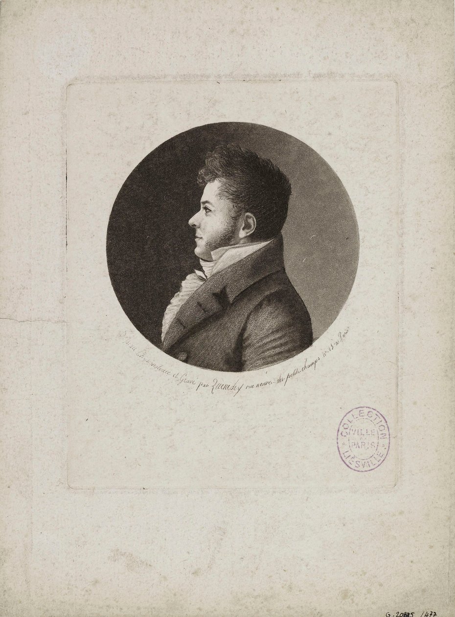 Marie-Henri Beylen muotokuva, Stendhal 1783-1842. tekijältä Edme Quenedey