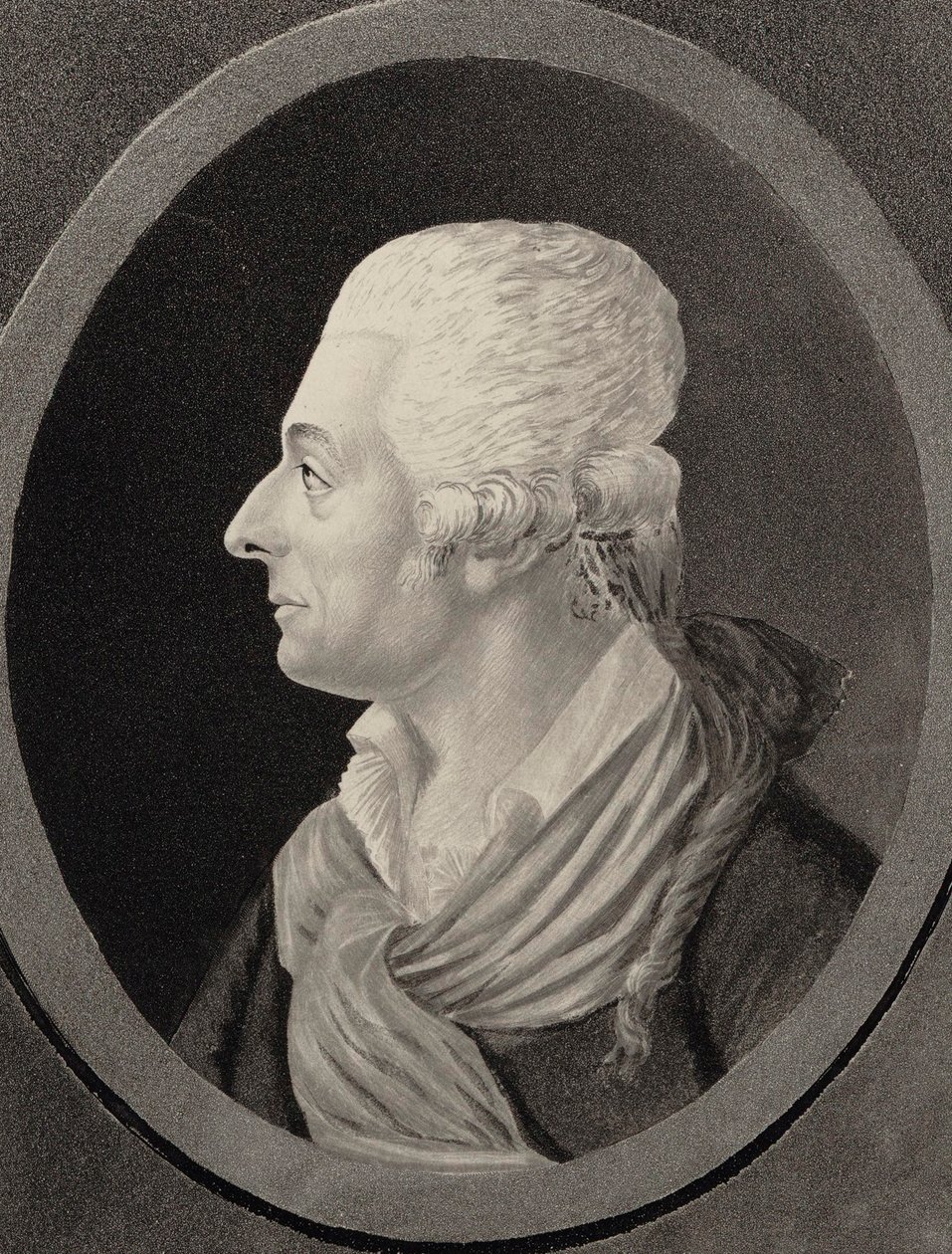 Muotokuva säveltäjä Antonio Sacchinista 1730-1786, 1810. tekijältä Edme Quenedey