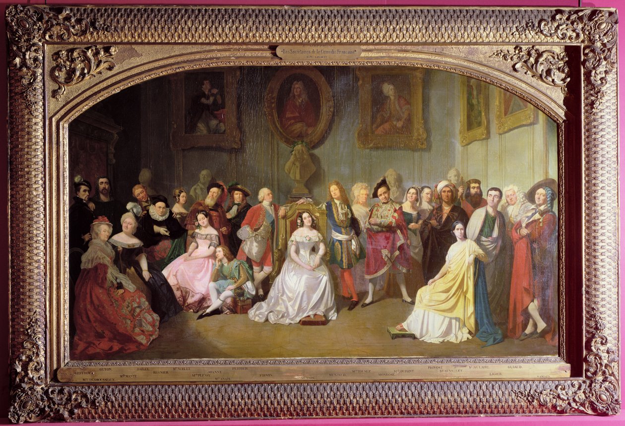 Comedie-Francaisen jäseniä vuonna 1840 tekijältä Edmond A.F. Geffroy