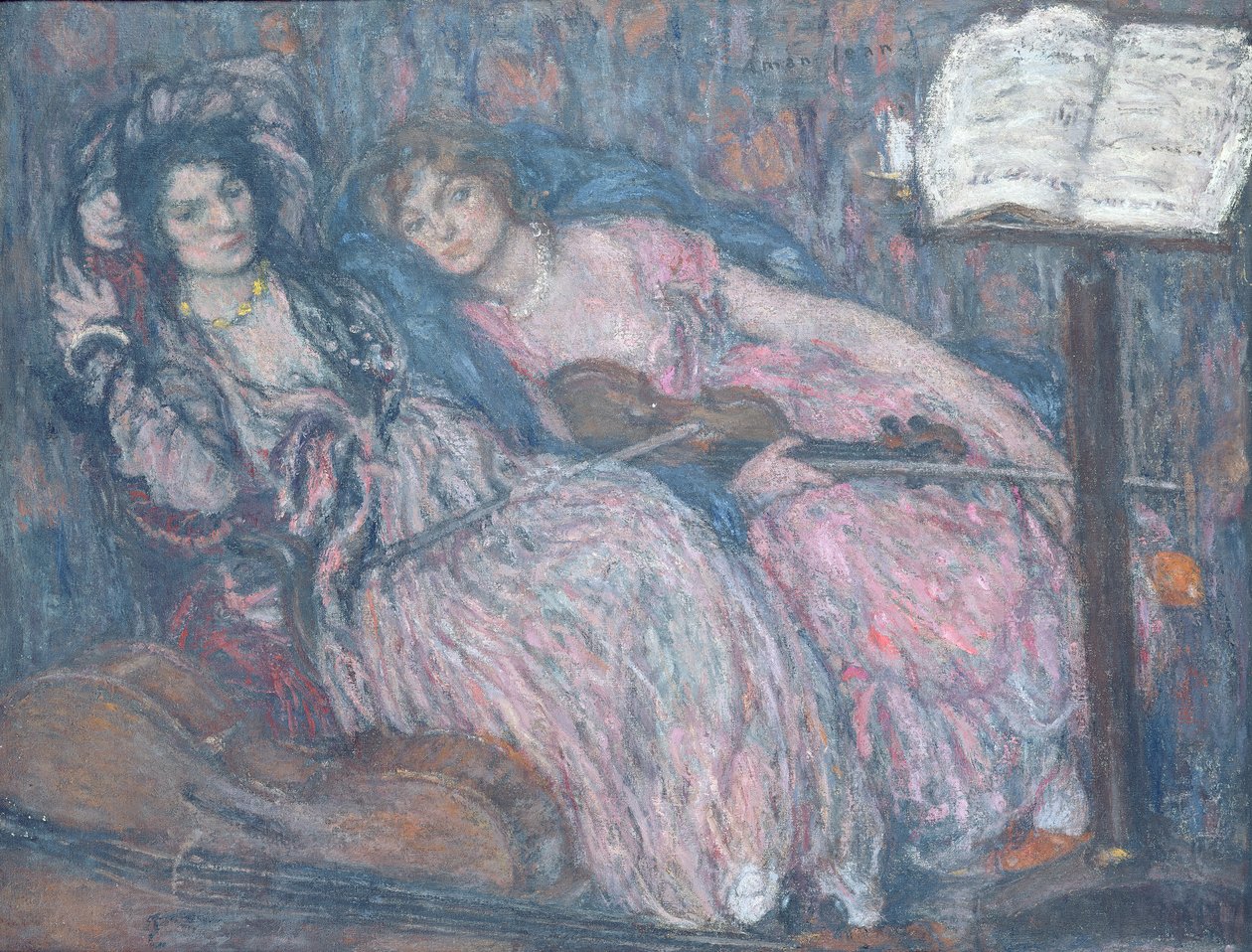 Kaksi viulistia tekijältä Edmond François Aman Jean