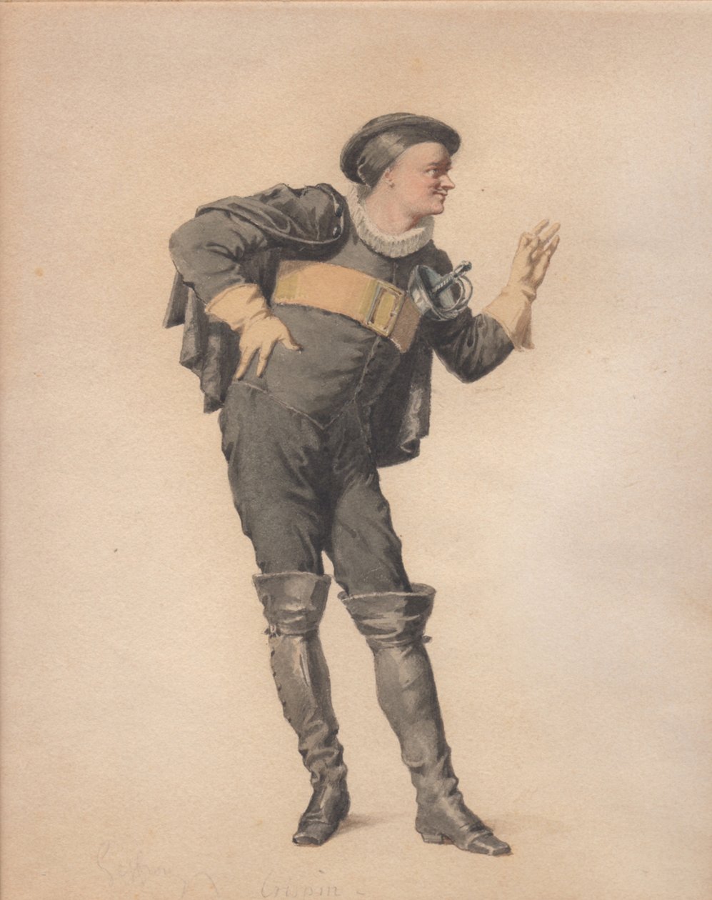 Crispin Jean-François Regnardin elokuvassa Les Folies Amorous. tekijältä Edmond Aime Florentin Geffroy