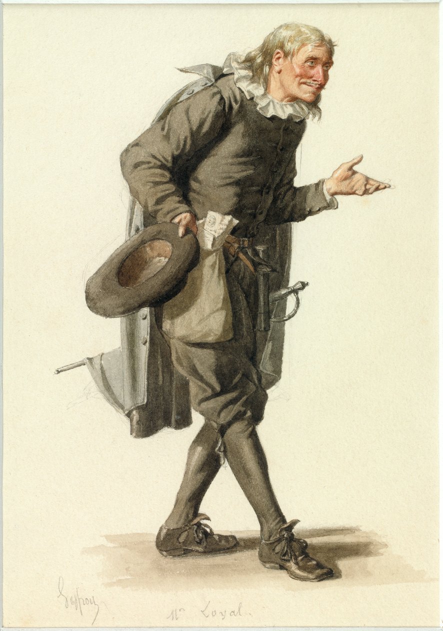 Monsieur Loyalin muotokuva, noin 1870 (akvarelli). tekijältä Edmond Aime Florentin Geffroy
