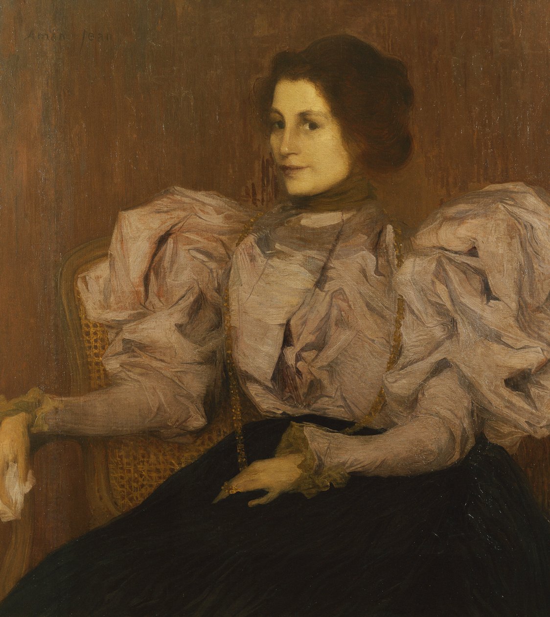 Madame Besnardin muotokuva, n. 1896 (öljy kankaalle) tekijältä Edmond François Aman Jean