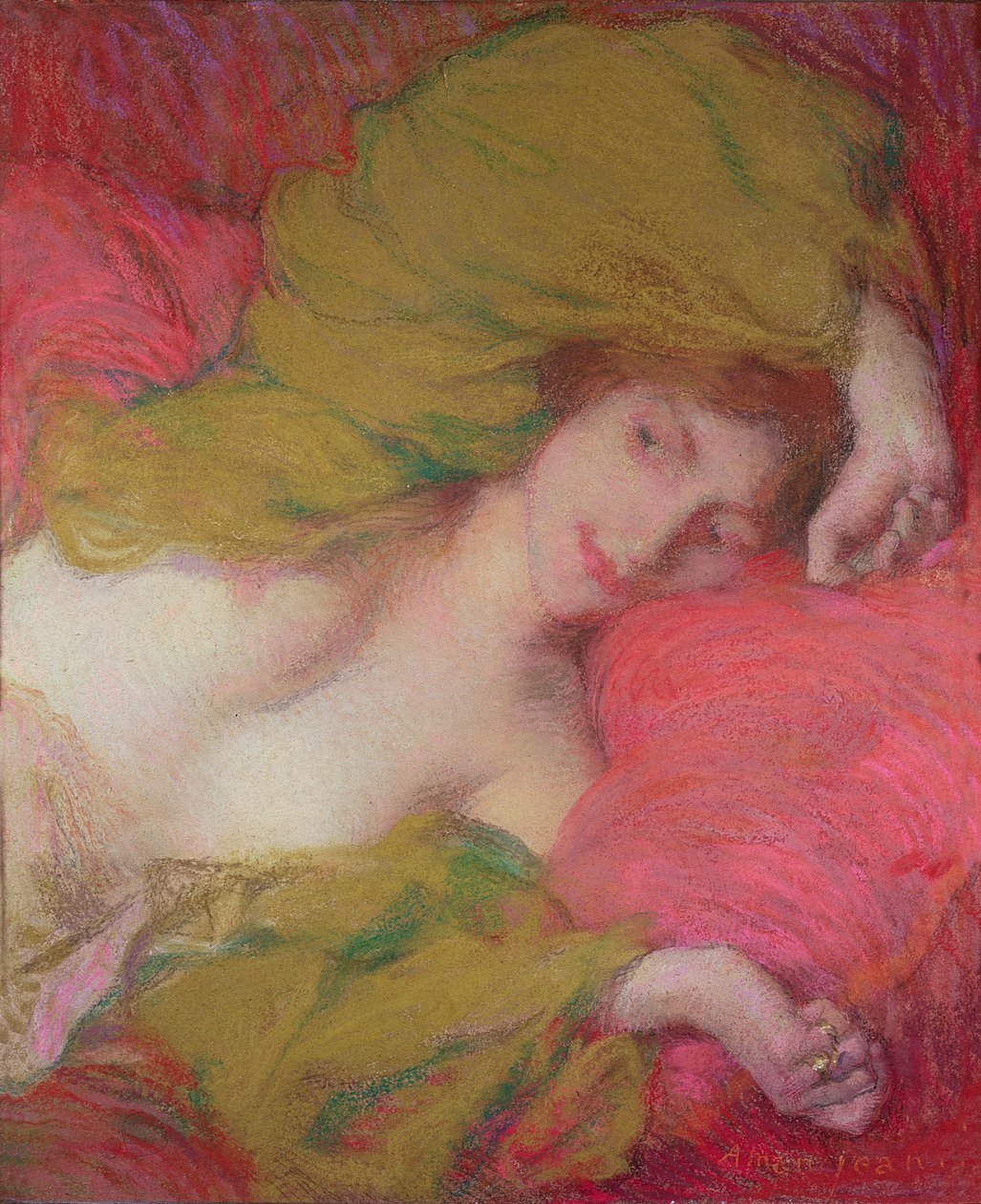 Farniente (pastelli paperille) tekijältä Edmond François Aman Jean