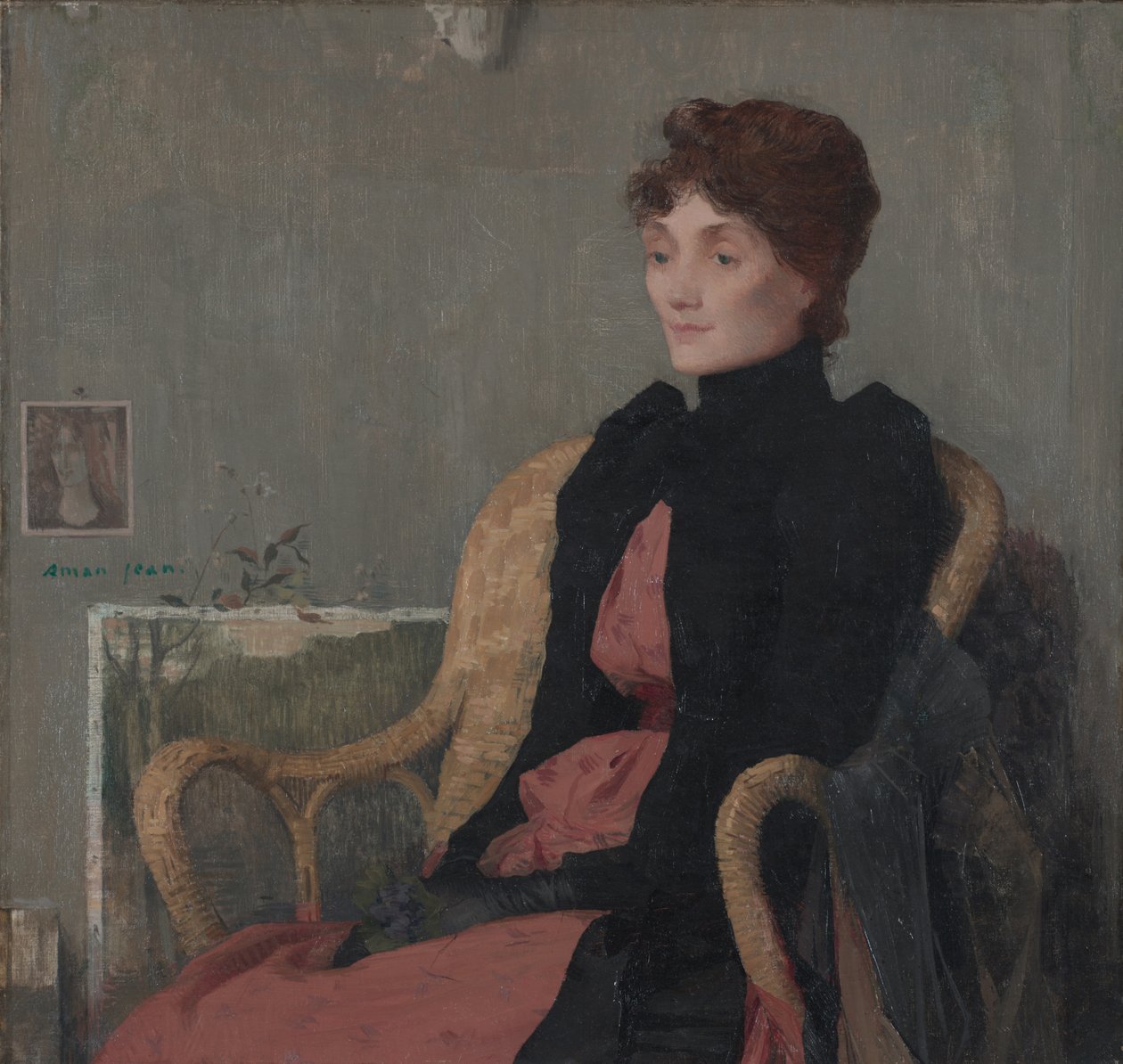 Naisen muotokuva, n. 1891 tekijältä Edmond François Aman Jean