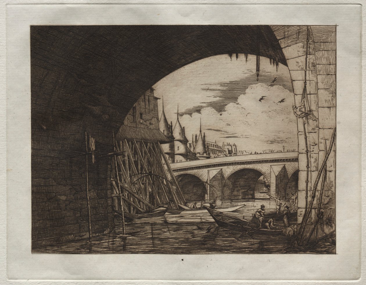 Arch du Pont Notre Dame tekijältä Edmond Gosselin