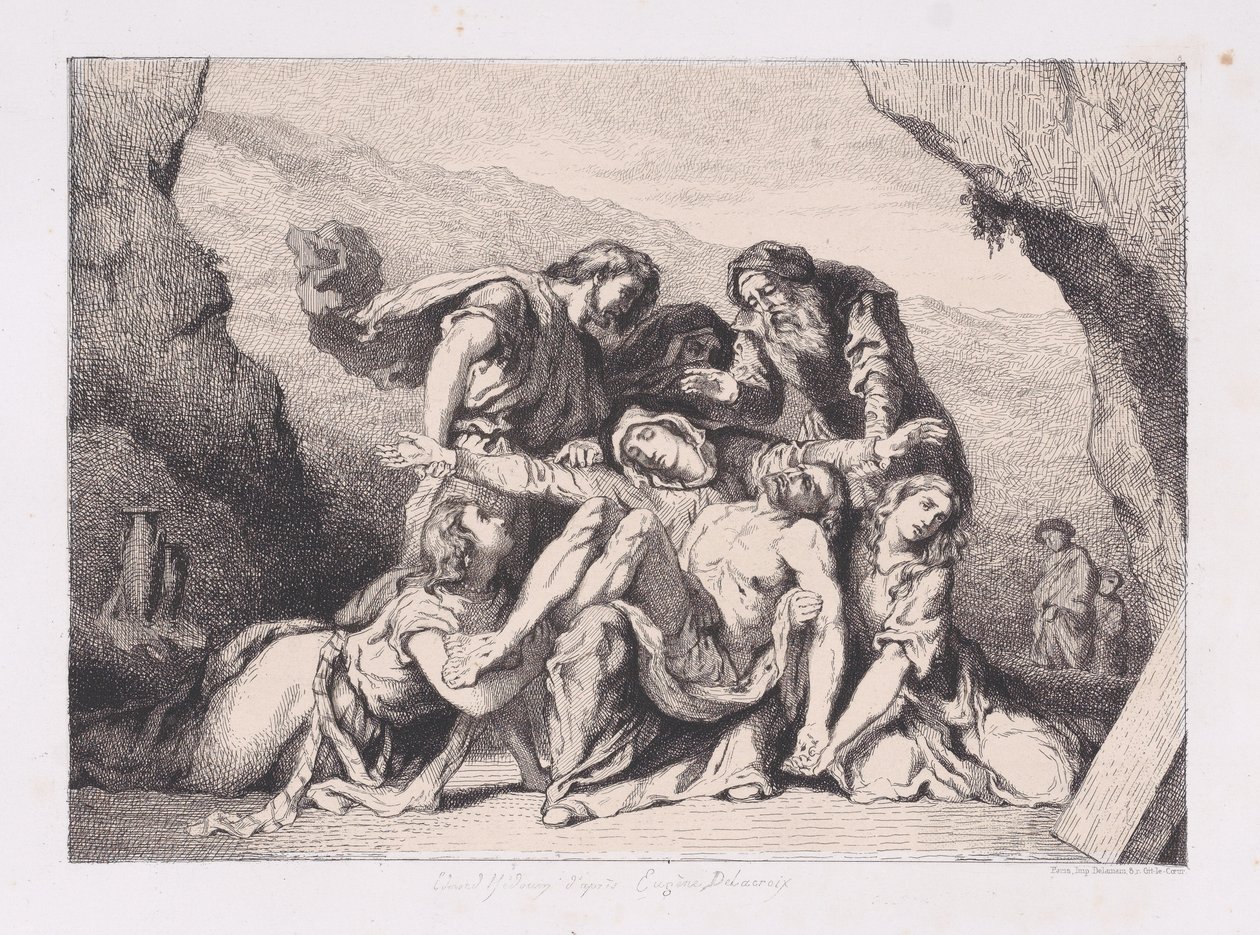 Pietà, 1852, 1852. tekijältä Edmond Hédouin