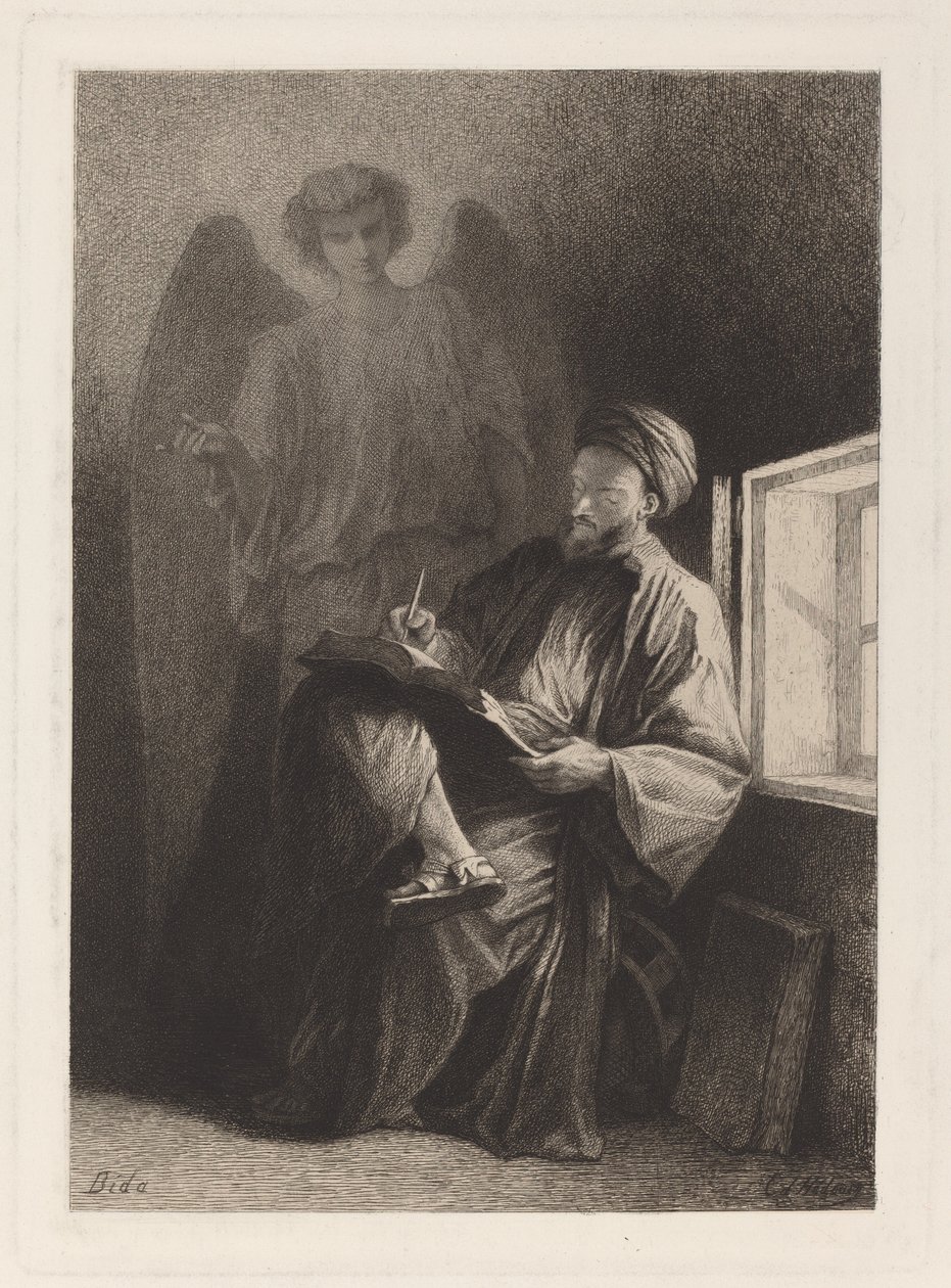 Pyhä Matteus tekijältä Edmond Hedouin after Alexandre Bida
