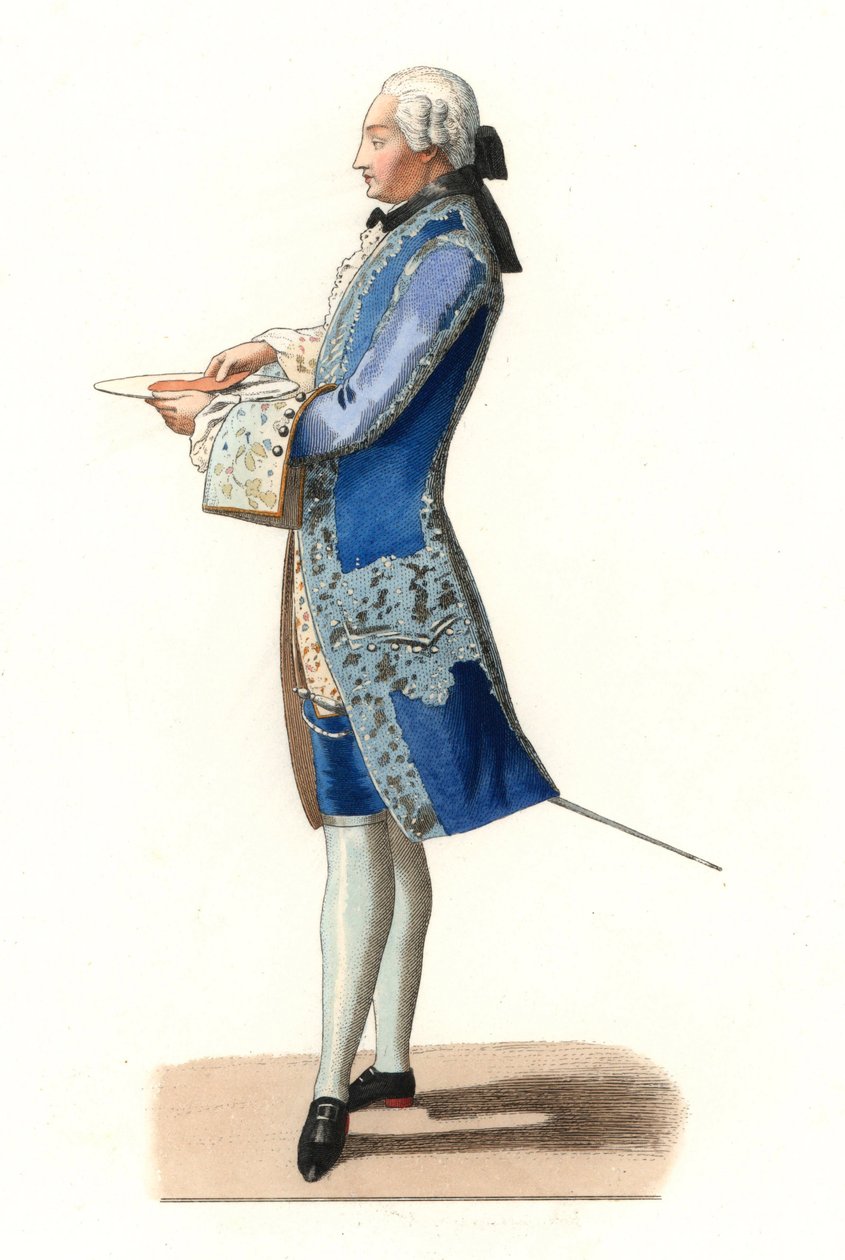 Charles Rosalie de Rohan Chabot (1740-1813), Jarnacin kreivi, Olivierin maalauksen vuodelta 1777 jälkeen - Litografia Edmond Lechevallier-Chevignardin (1825-1902) kuvituksesta teoksesta "Costumes historiques des 16e" tekijältä Edmond Lechevallier Chevignard