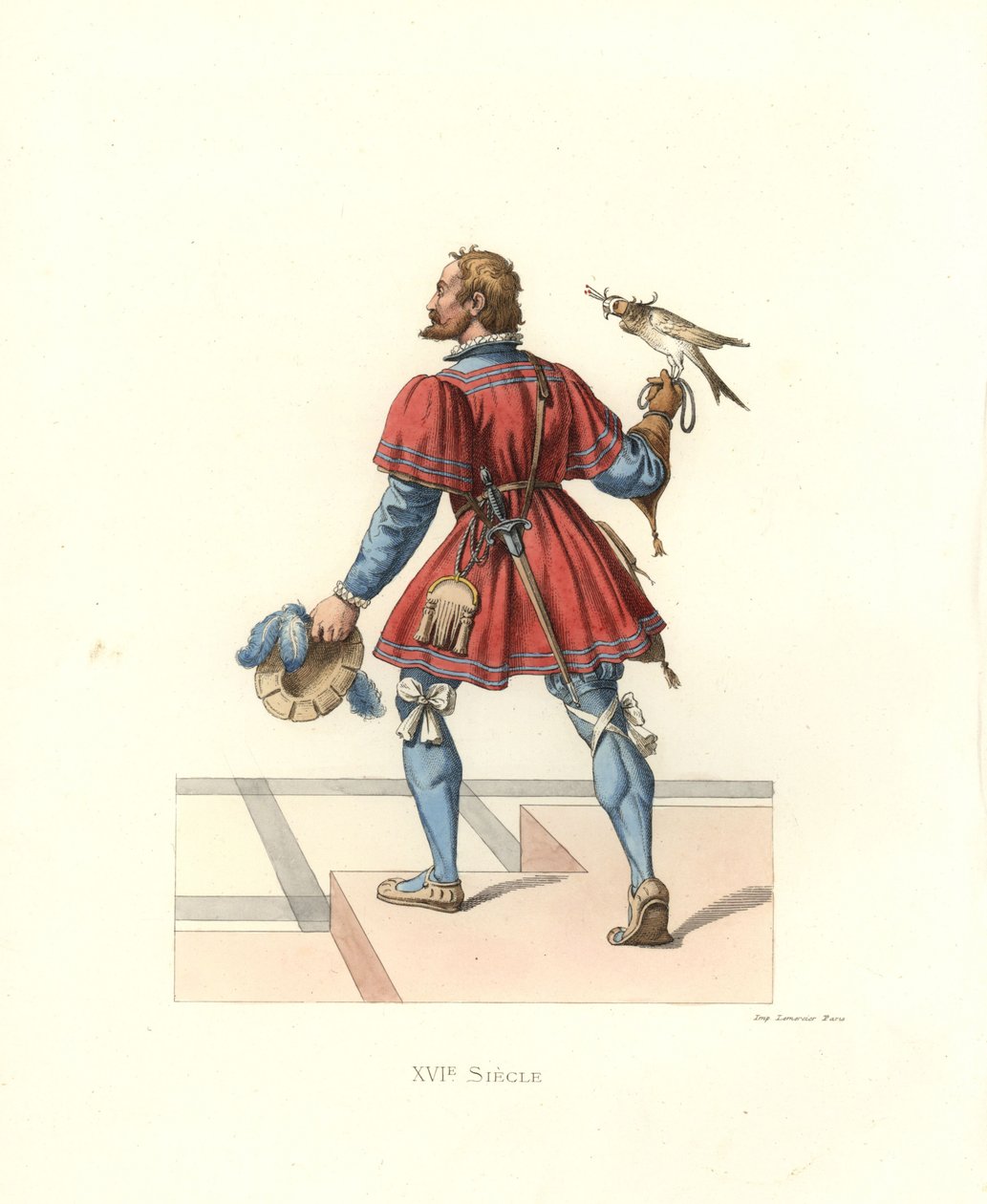 Falconer Francis I:lle tekijältä Edmond Lechevallier Chevignard