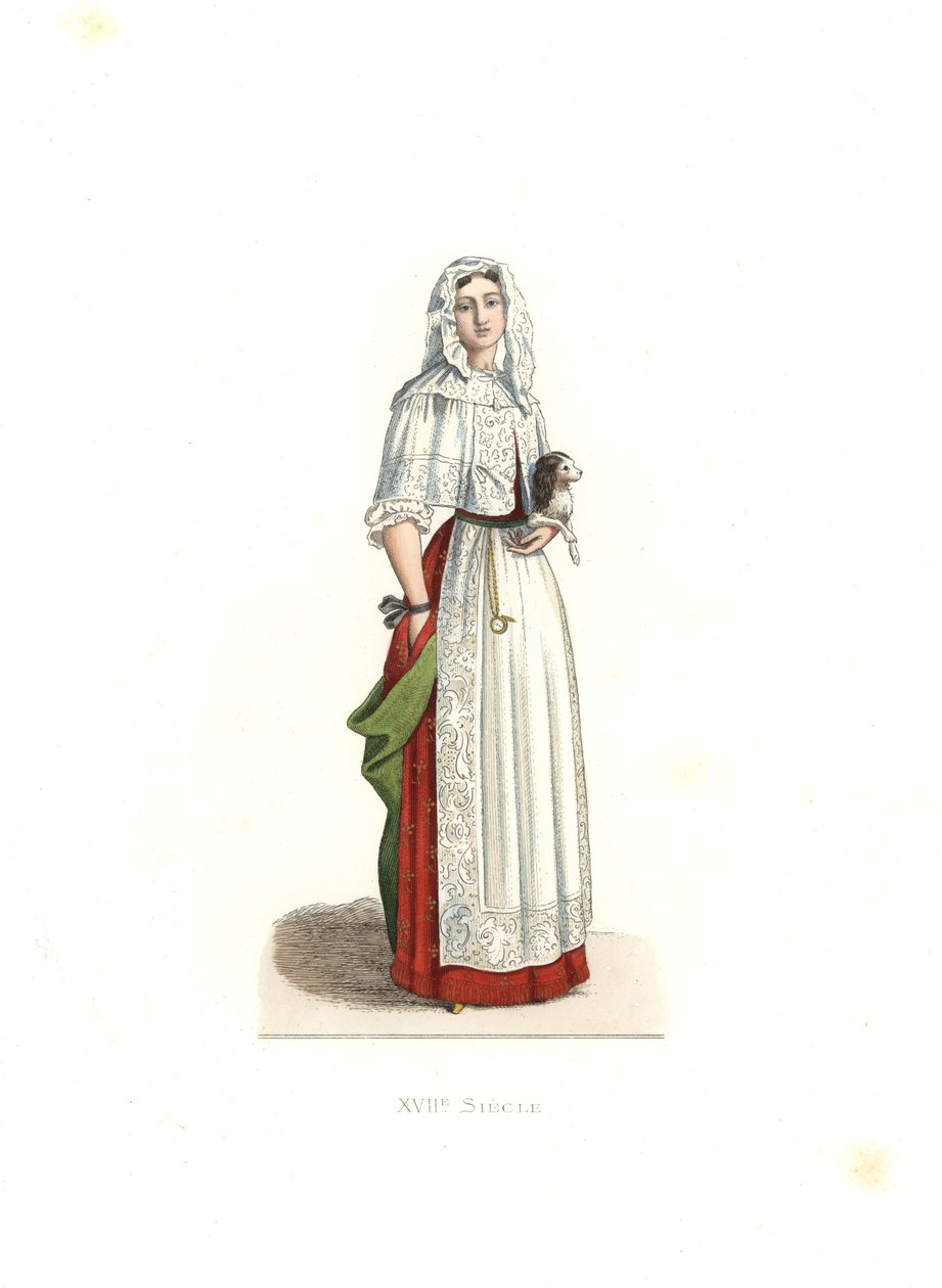 Dona amb vestit de matí, Francefinnish tekijältä Edmond Lechevallier Chevignard