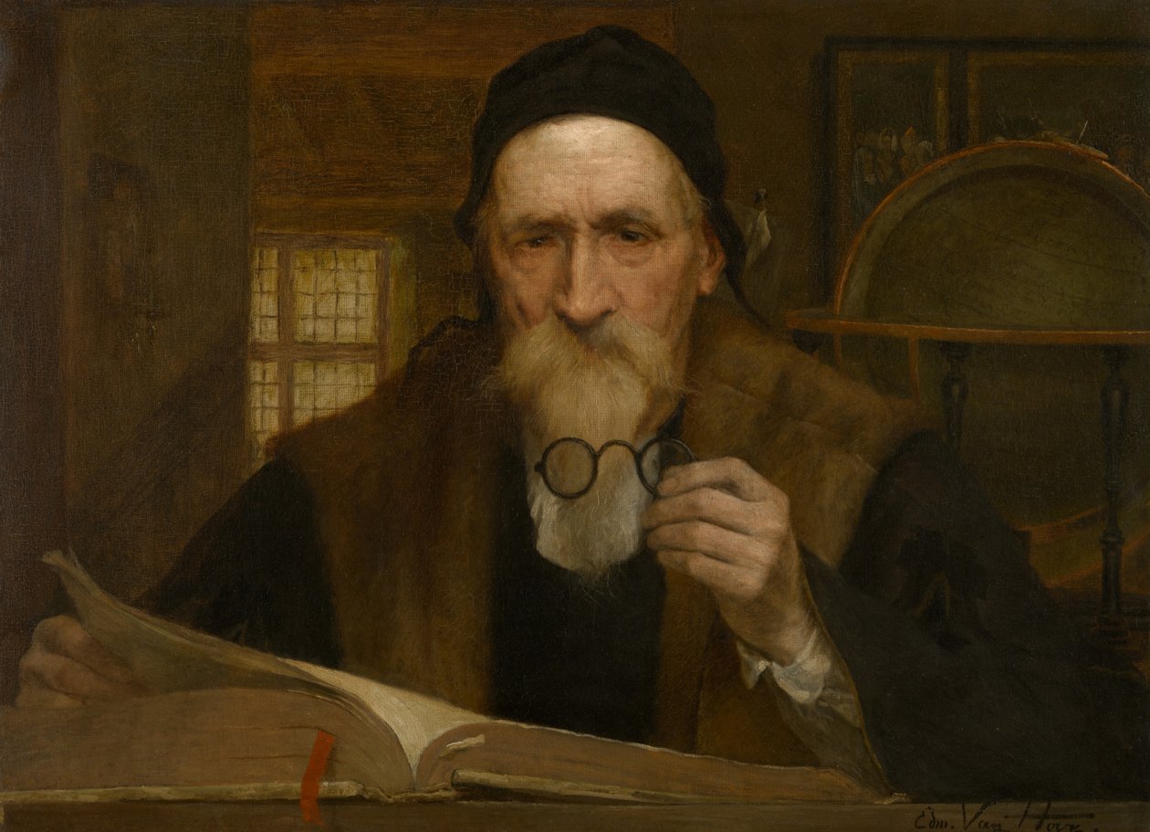 Filosofi (öljy paneeliin) tekijältä Edmond Theodor van Hove