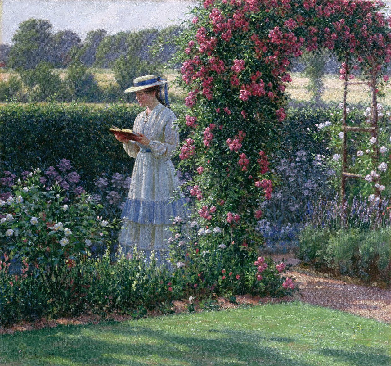 Sweet Solitude, 1919 tekijältä Edmund Blair Leighton