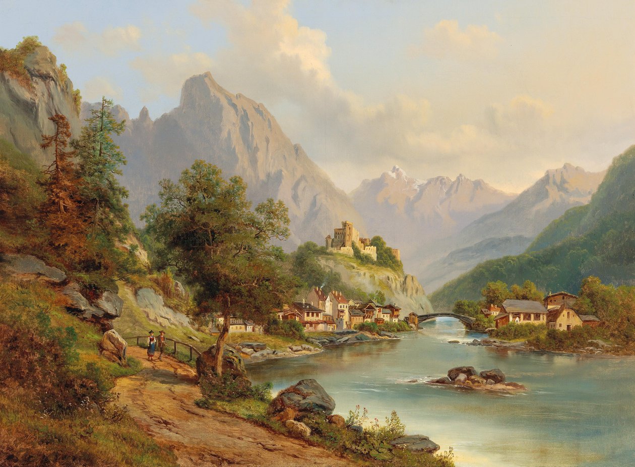 Näkymä Landeckiin, Pustertaliin tekijältä Edmund Höd