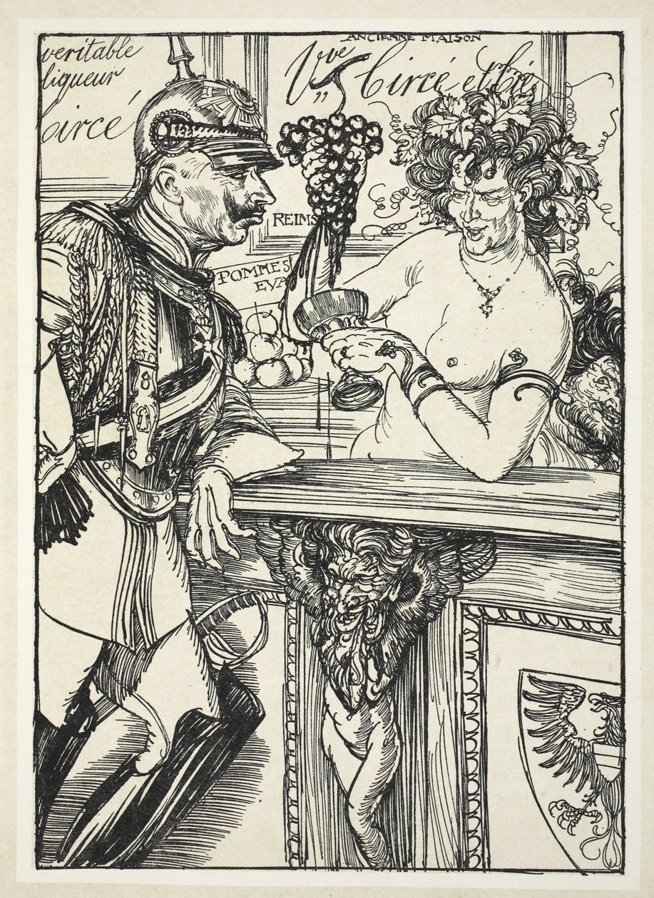 Todellinen likööri Circ, kuvitus Edmund J. Sullivanin Kaiser