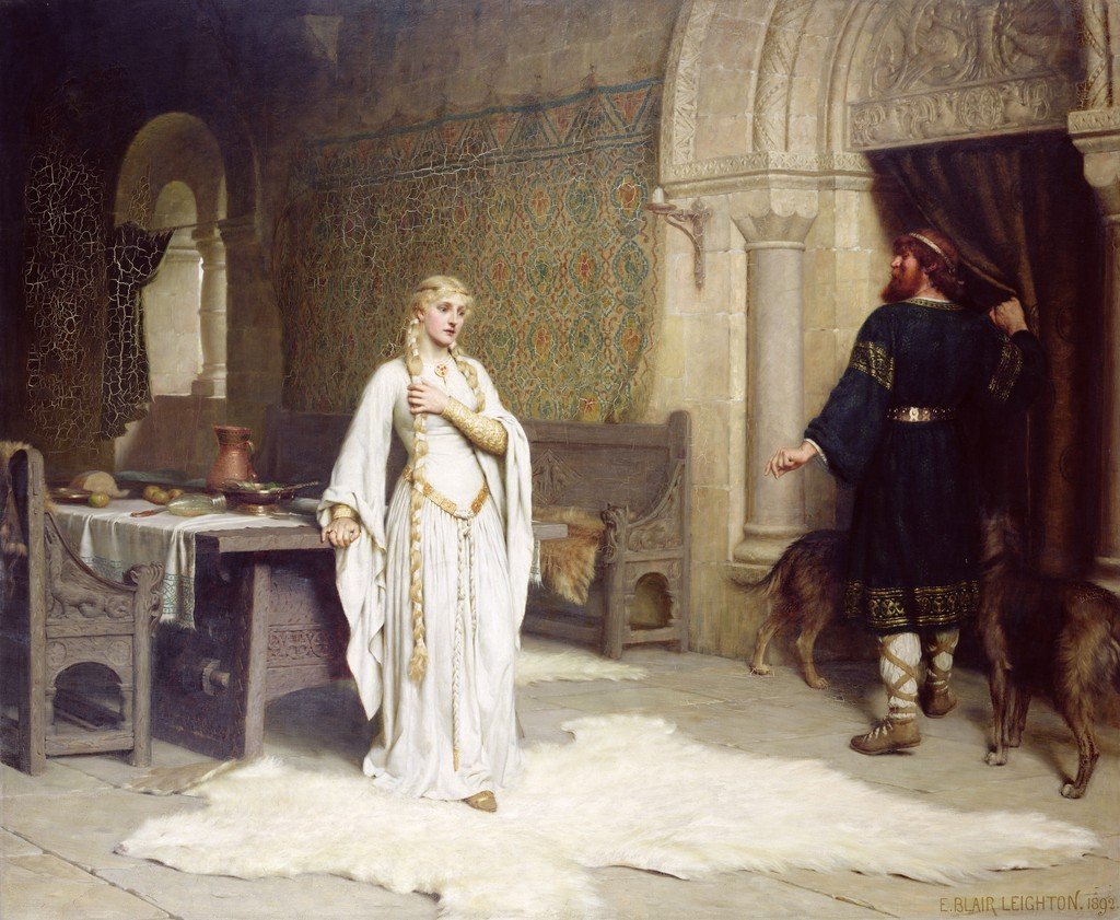 Neiti Godiva tekijältä Edmund Leighton