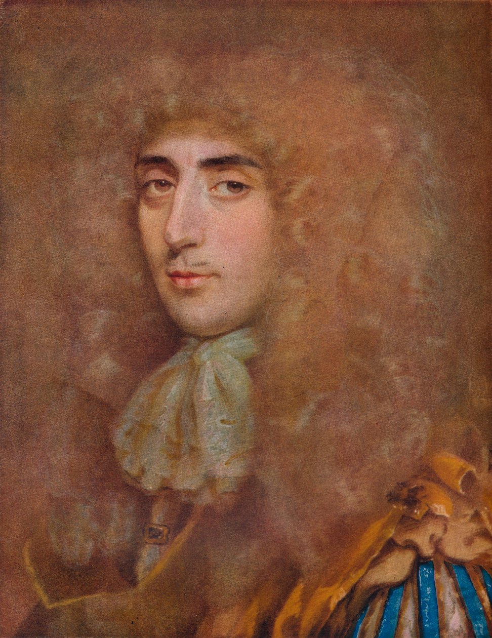 Sir James Oxendenin muotokuva, 2. Bart., 1643-1708, c1670, 1920. tekijältä Edmund Ashfield