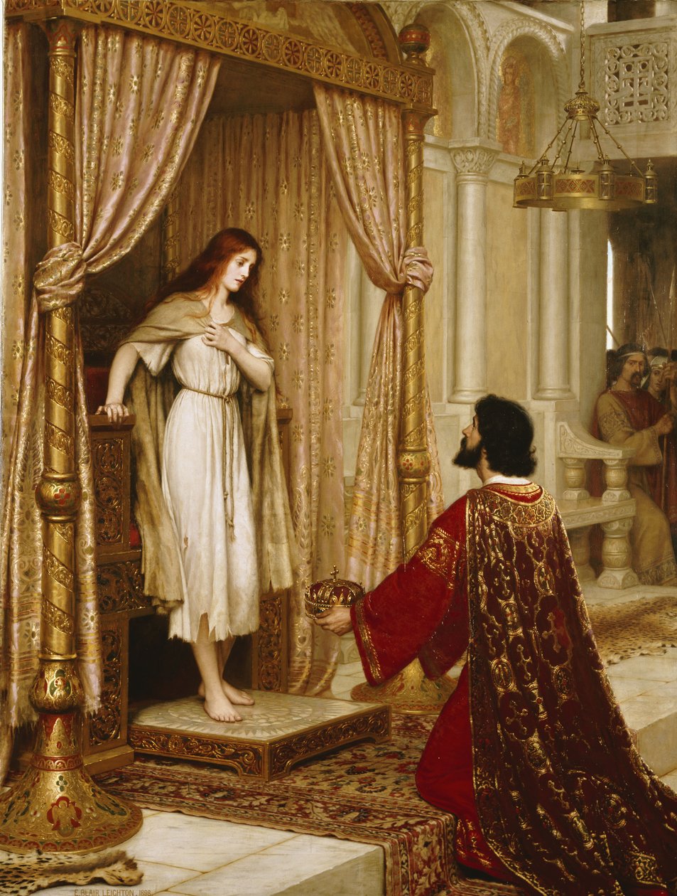 Kuningas ja kerjäläinen, 1898 tekijältä Edmund Blair Leighton