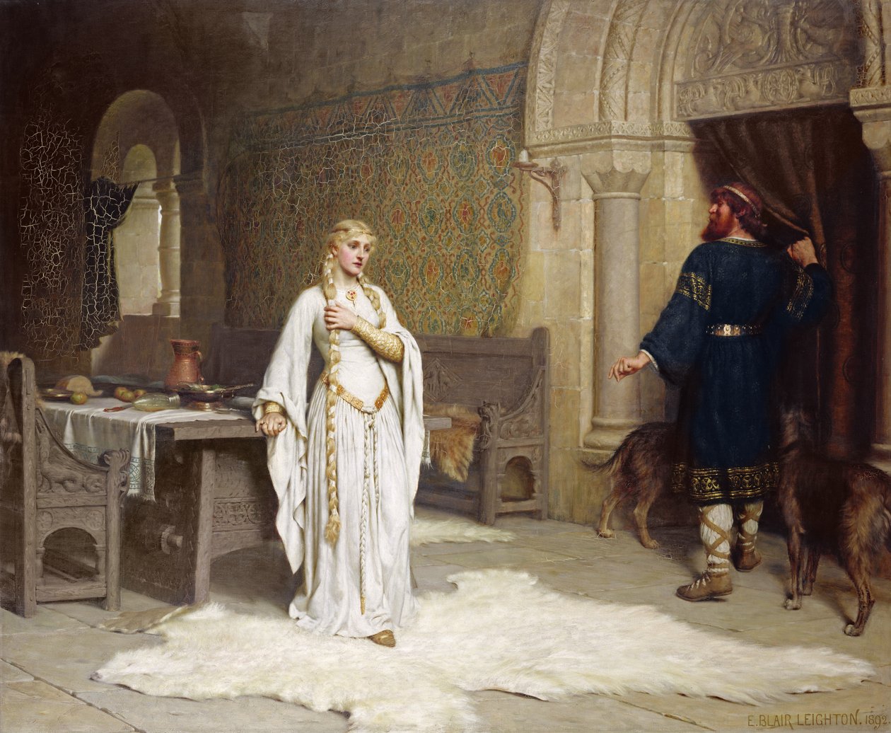 Lady Godiva tekijältä Edmund Blair Leighton