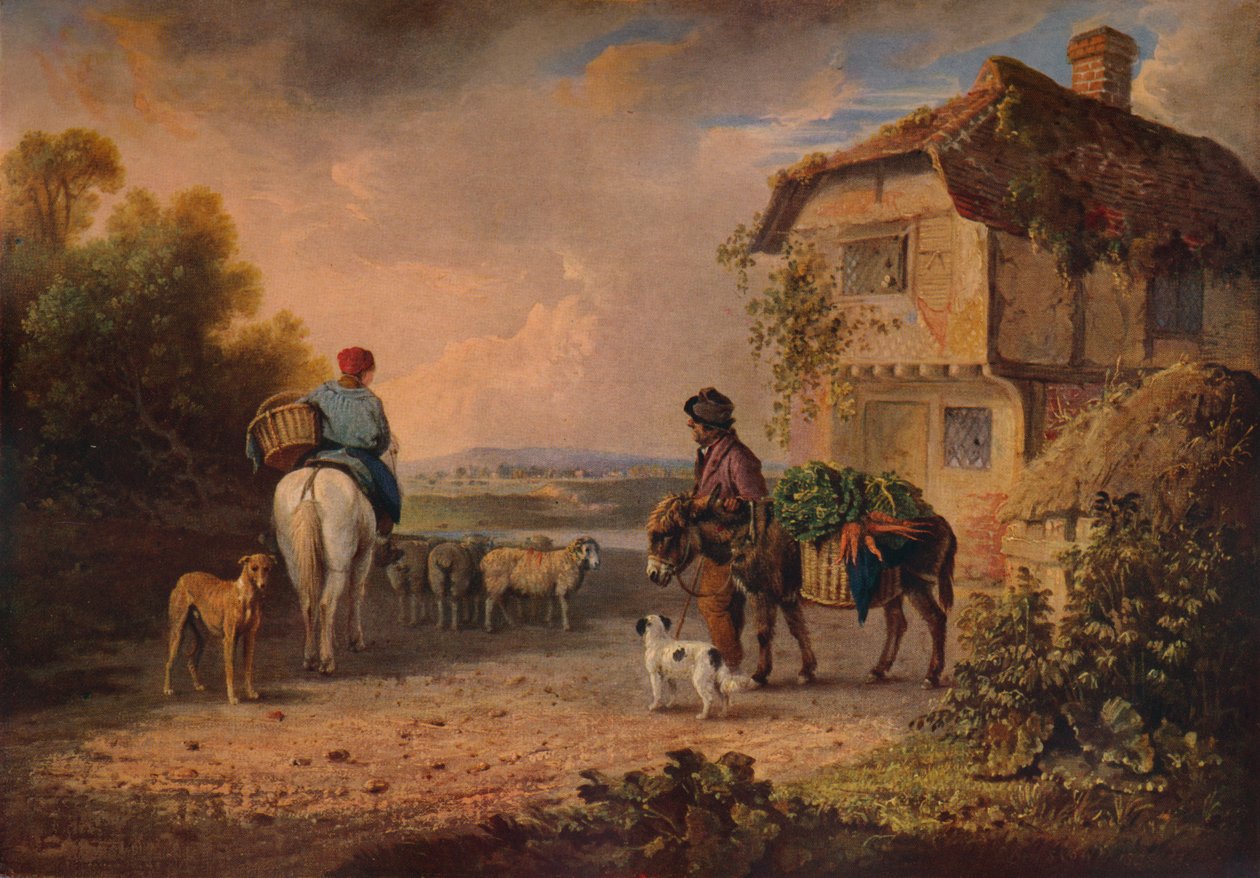 Markkinoille, 1828 tekijältä Edmund Bristow