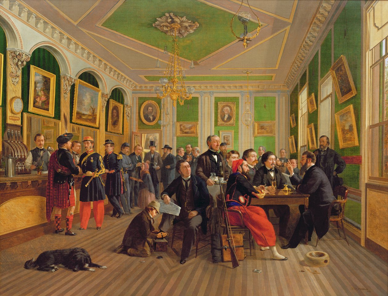 George Haywards Porterin talon sisätilat, 1863 tekijältä Edmund D. Hawthorn