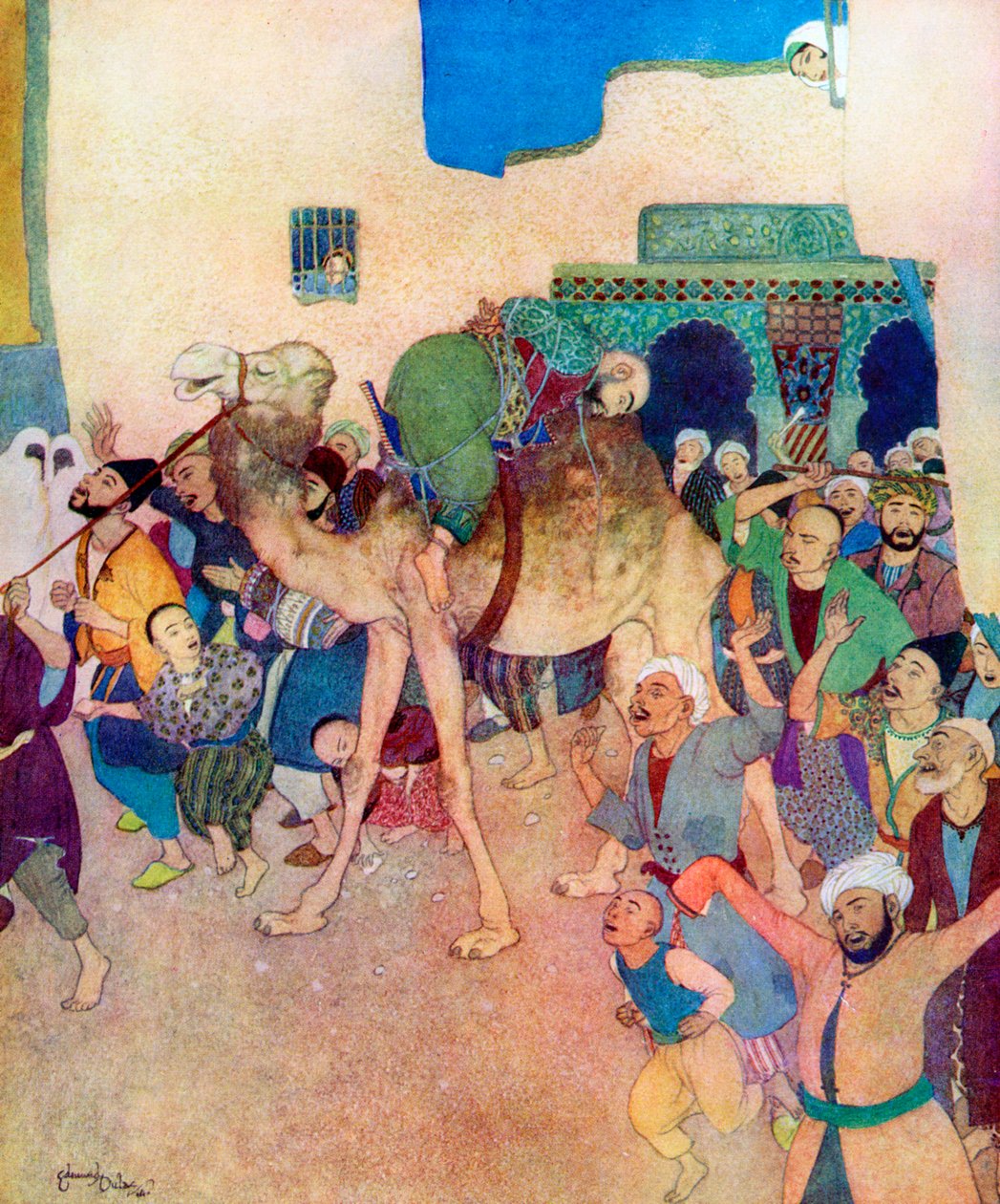 "Katso niiden palkinto, jotka sekaantuvat muiden ihmisten asioihin", 1900-1950 tekijältä Edmund Dulac
