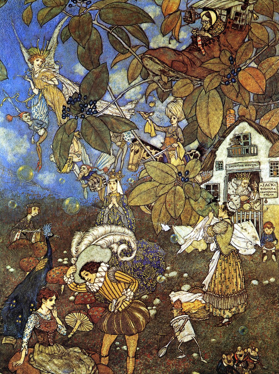 Kuuluisia hahmoja saduista tekijältä Edmund Dulac