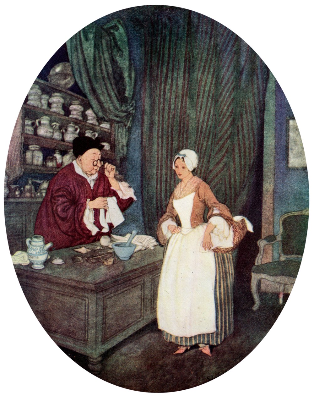 "En ole koskaan nähnyt ompelevan näin pientä", 1900-1950 tekijältä Edmund Dulac