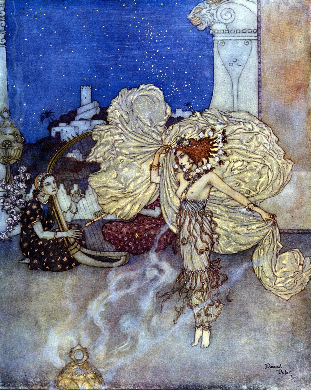 Prinsessa Salome, juutalainen prinsessa. Kuvitus Edmund (Edmond) Dulac (1882-1953). tekijältä Edmund Dulac