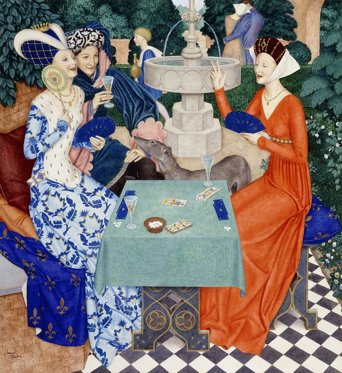 Baijerin kuningatar Isabella tekijältä Edmund Dulac