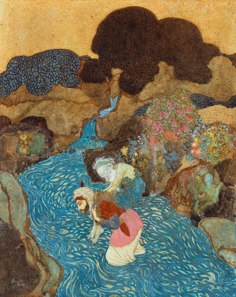 Sinbad merimies ja merten vanhus tekijältä Edmund Dulac