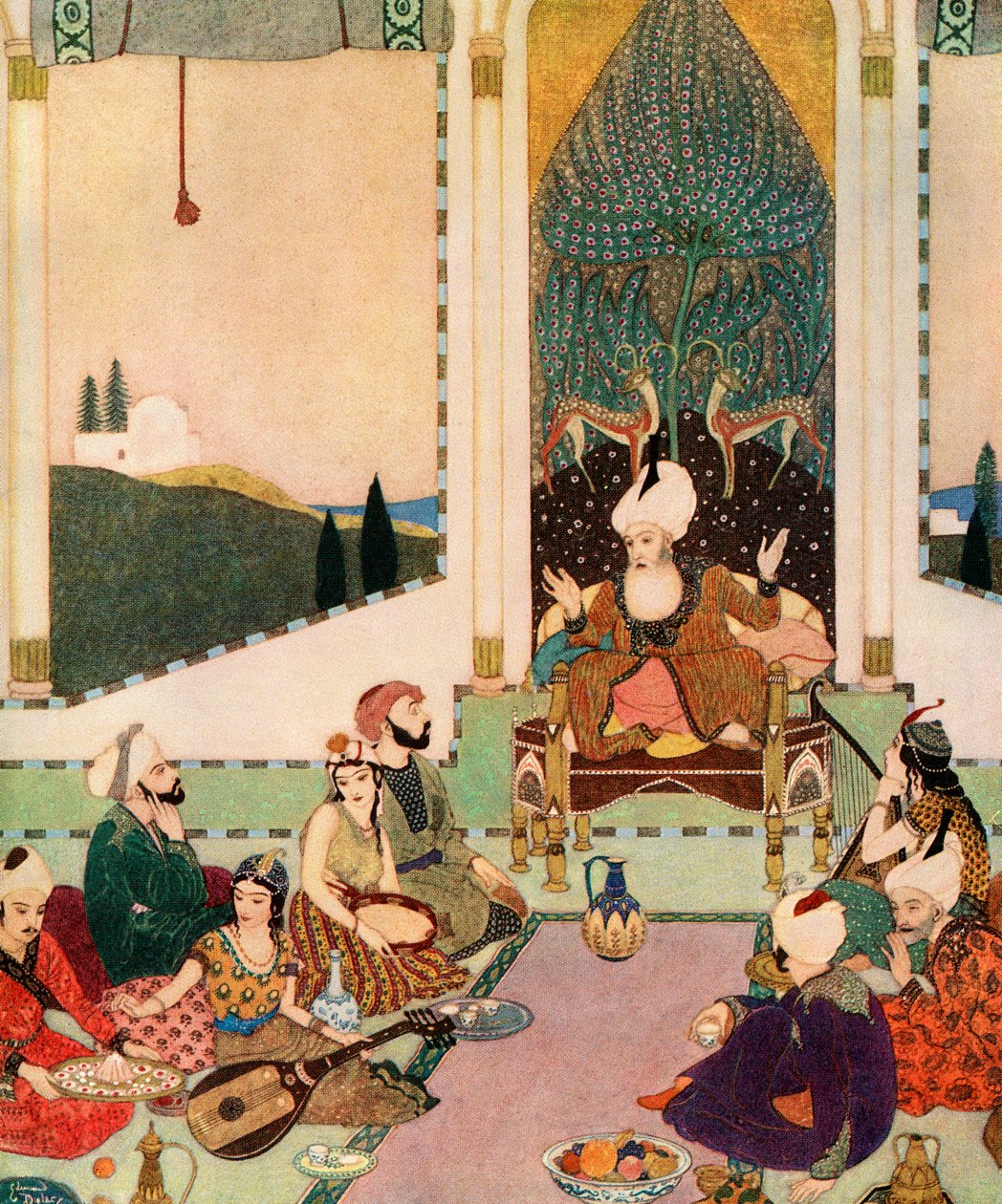 Sinbad the Sailor by Edmund Dulac tekijältä Edmund Dulac