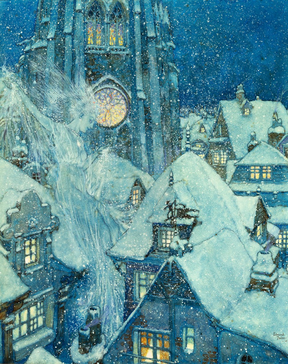 Lumikuningatar tekijältä Edmund Dulac