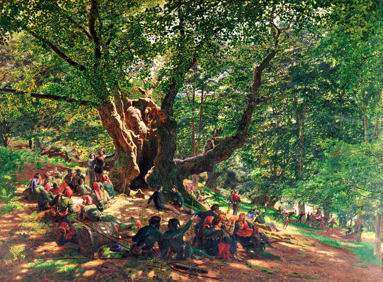 Robin Hood ja hänen iloiset miehet, 1859 tekijältä Edmund George Warren
