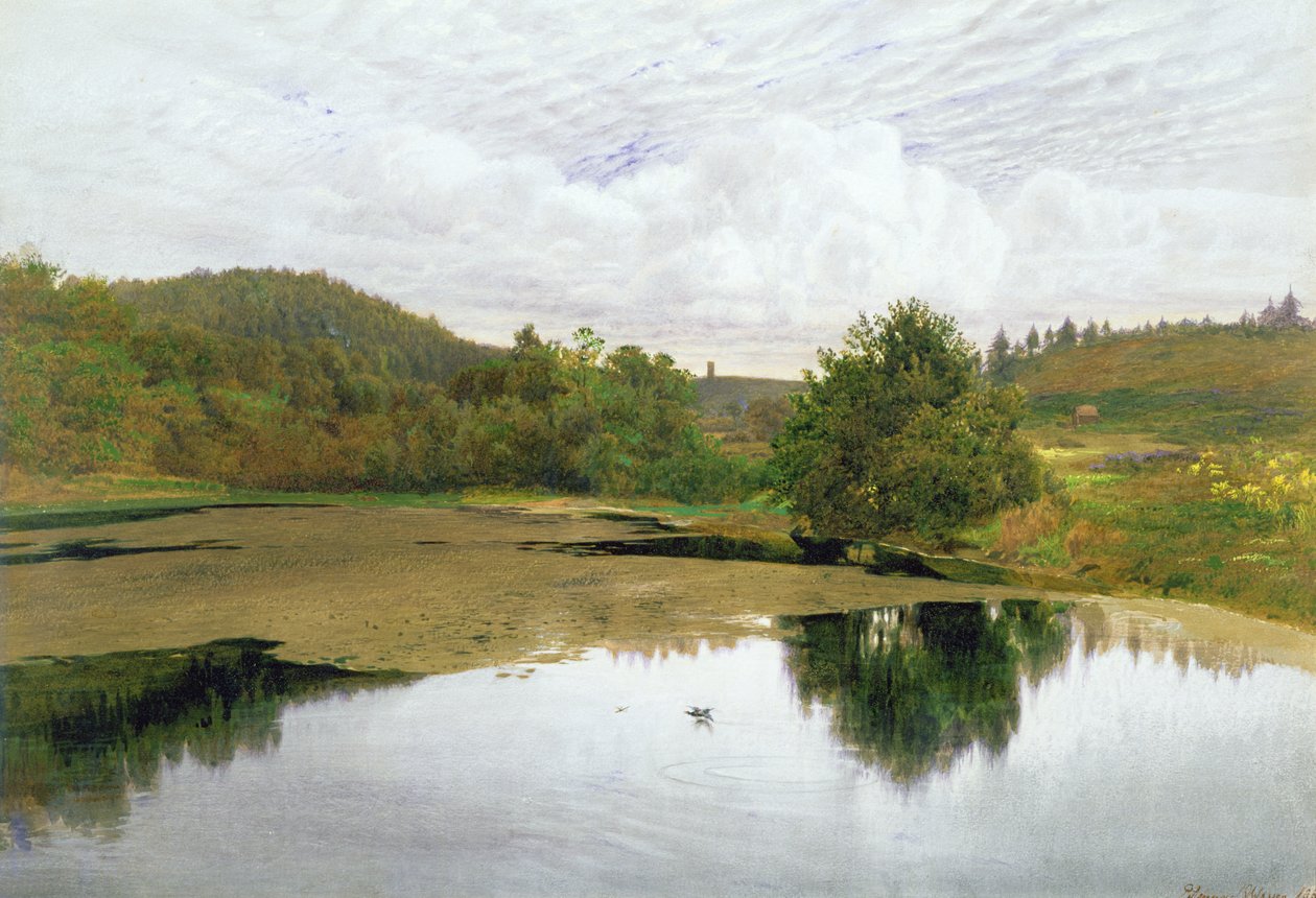 Allas, 1860 (wc ja kynä ja muste paperille) tekijältä Edmund George Warren