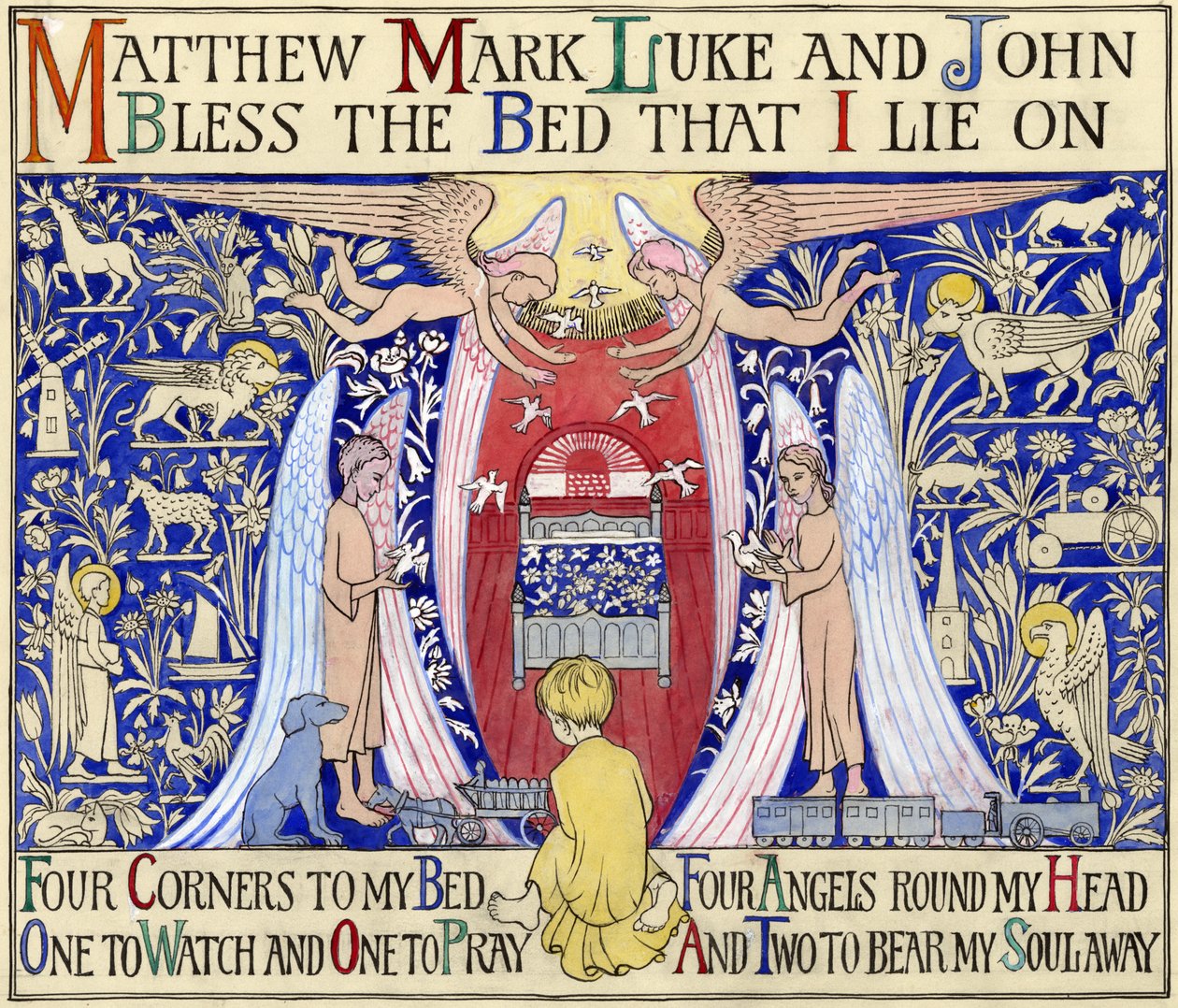 Matthew, Mark, Luke & John, n. 1935 (guassi paperilla) tekijältä Edmund Hunter