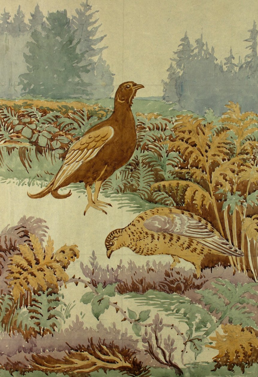 Yhdessä maurilla, n. 1930 (guassi paperille) tekijältä Edmund Hunter