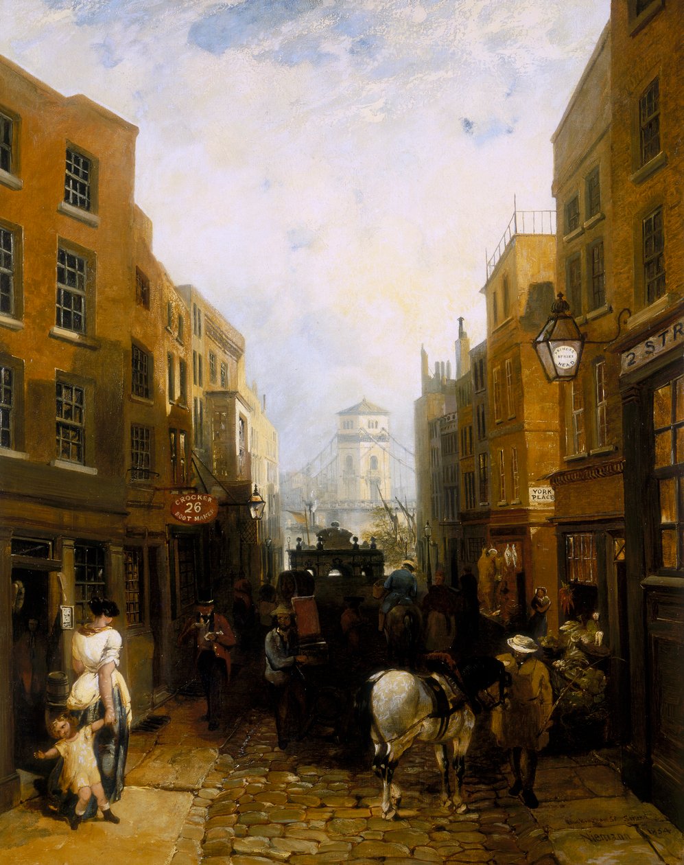 "Buckingham Street, Strand", 1854 tekijältä Edmund John Niemann