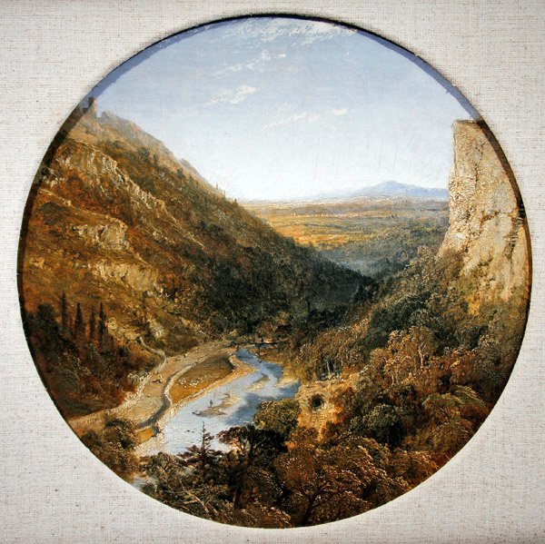Matlock Vale Torista, Derbyshire (öljy kankaalle) tekijältä Edmund John Niemann