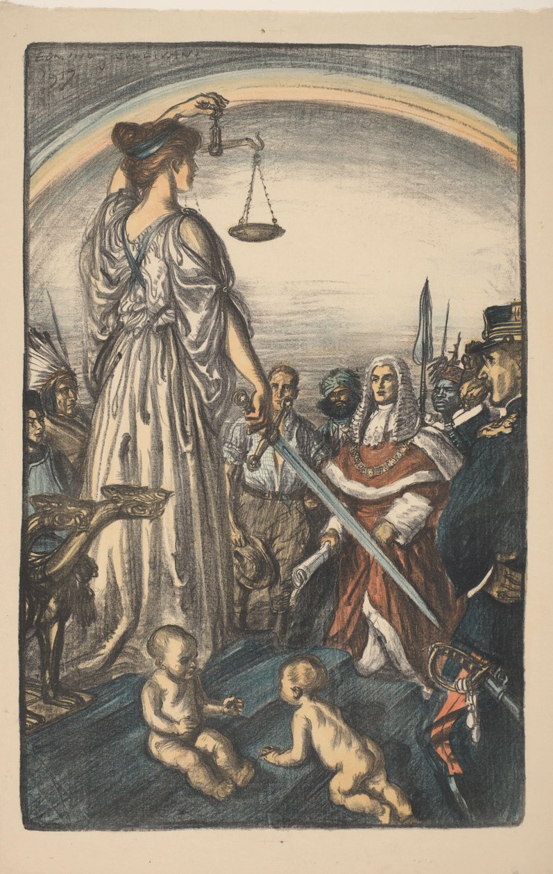 Oikeuden personifikaatio Reign of Justice (alkuperäinen nimi) Suuri sota: Britannian ponnistelut ja ihanteet (sarjan nimi) The Great War: Britain