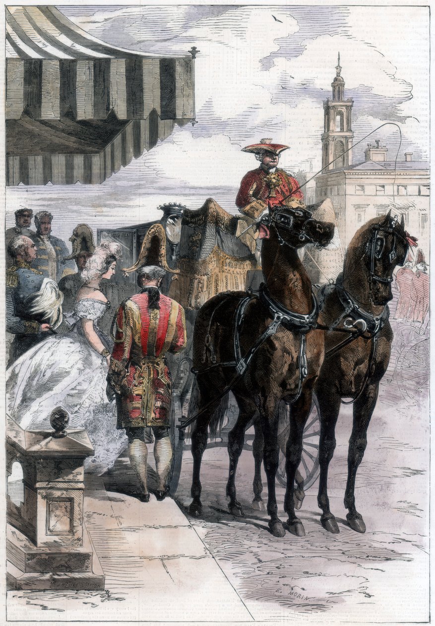 Nainen ulkoilemassa Lontoon kauden aikana, 1856. tekijältä Edmund Morin