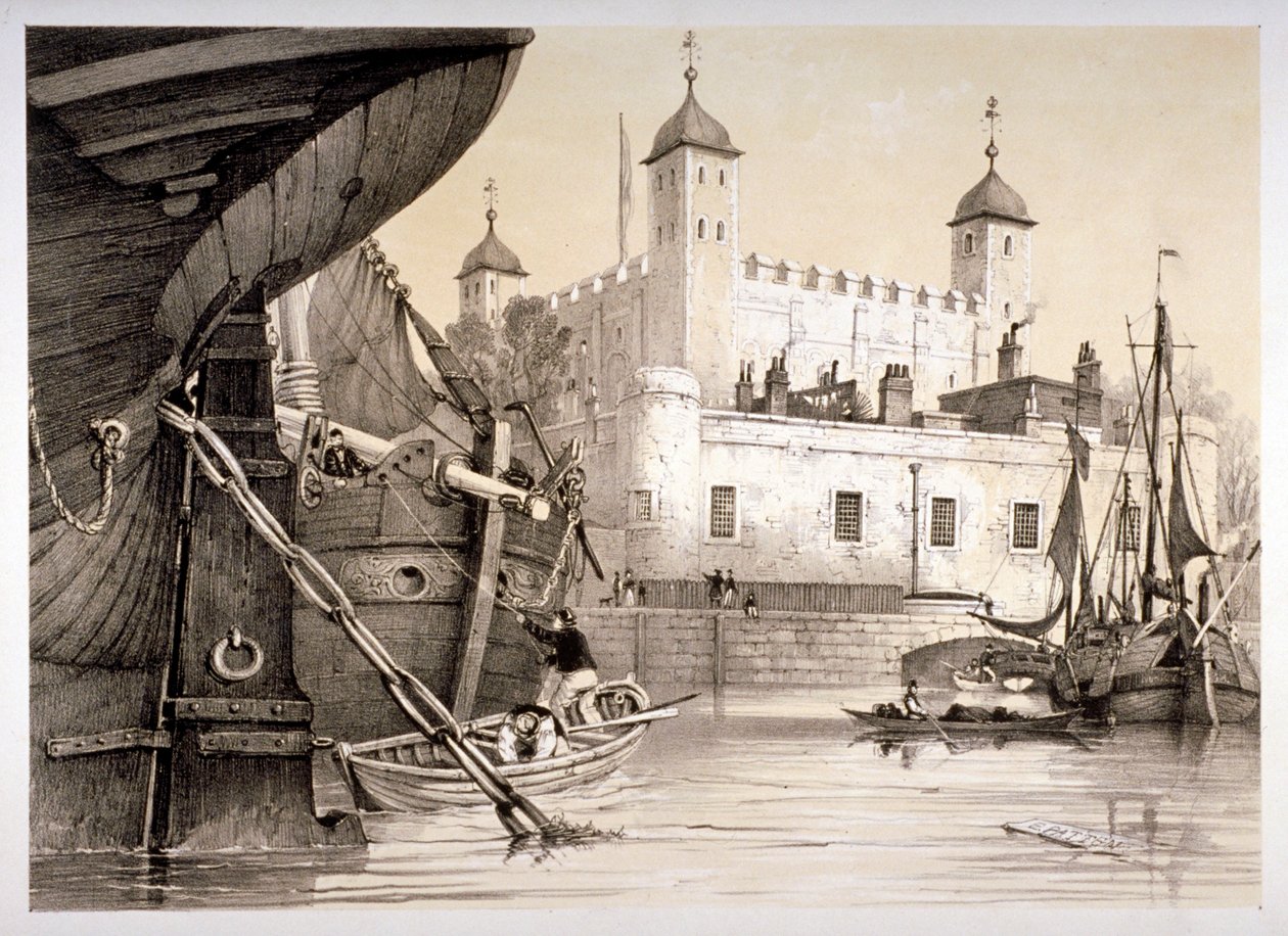 Lontoon Tower, vuonna 1840 tekijältä Edmund Patten