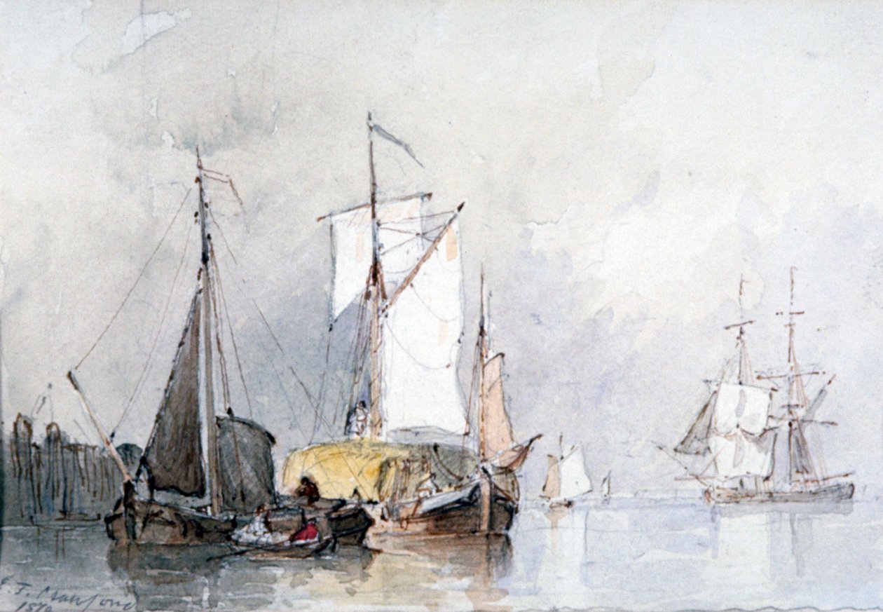 "Hollannin heinäproomu", 1870 tekijältä Edmund Thornton Crawford