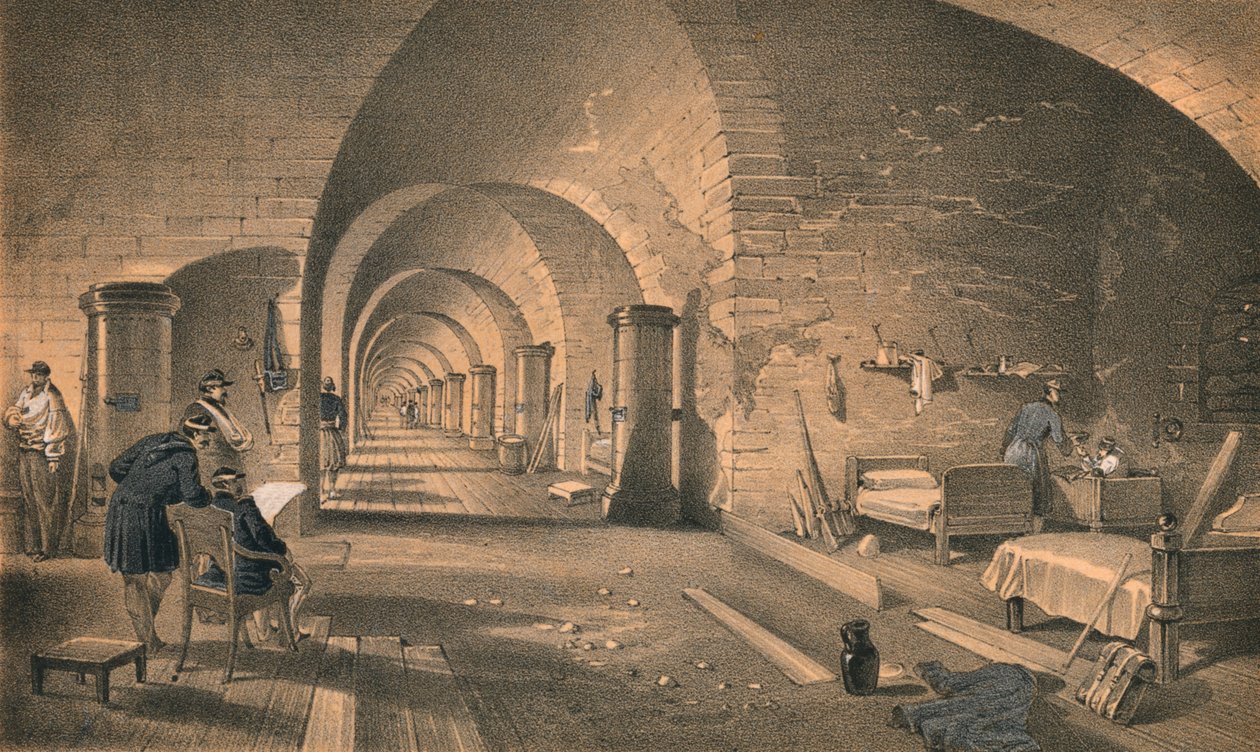 Fort Nicholasin sisustus, 1856 tekijältä Edmund Walker