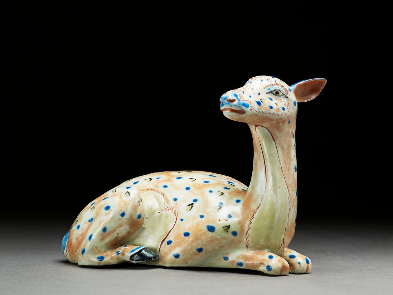 Makaava naarashahmo, Arita, n. 1680 (posliini) tekijältä Edo Culture