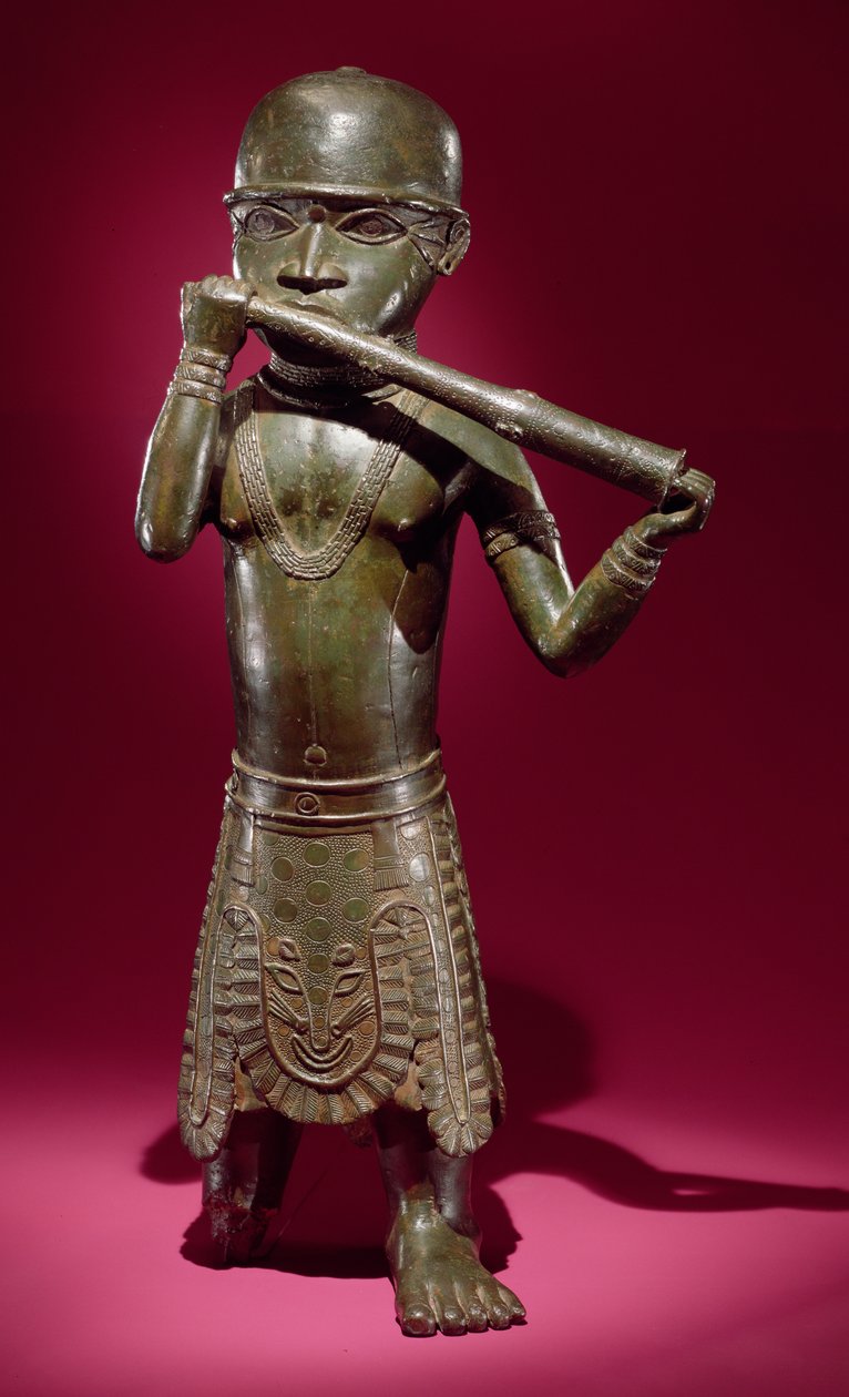 Hornblower, Beninistä, Nigeriasta (pronssi) tekijältä Edo Culture