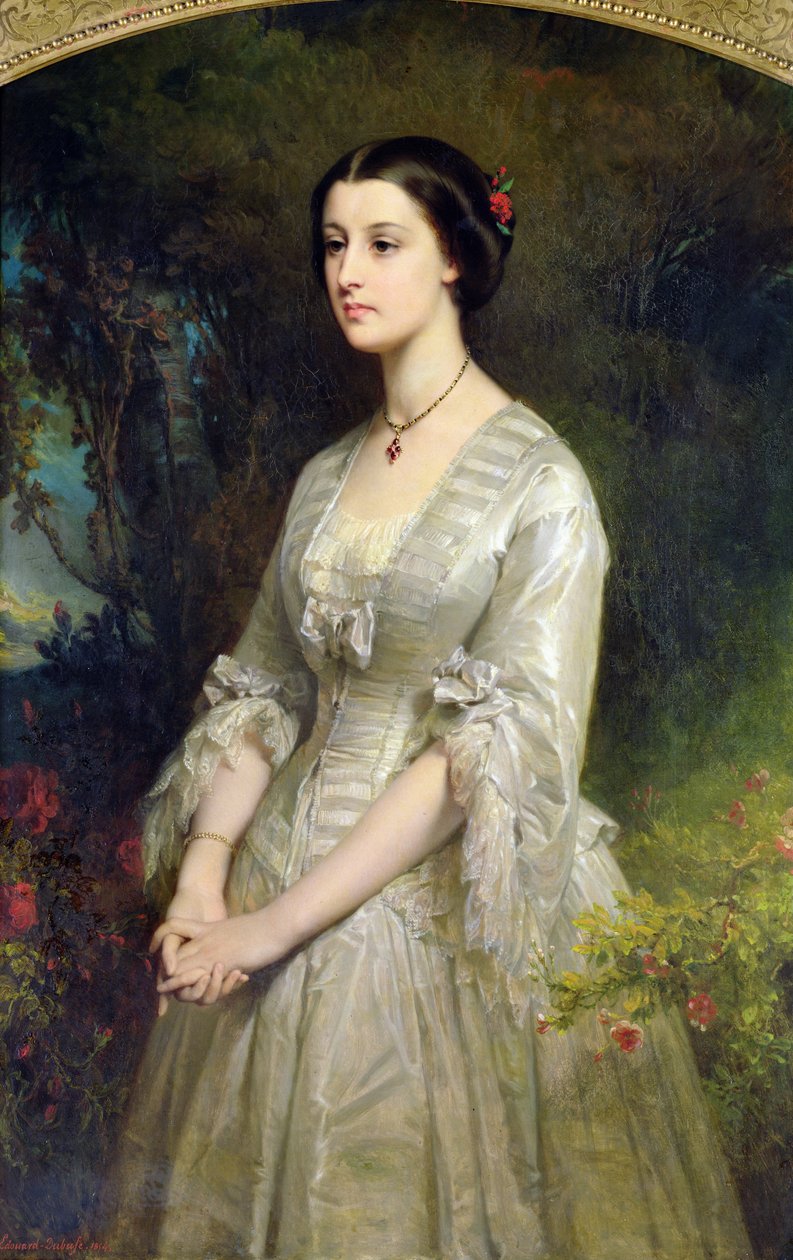 Cadoren herttuattaren Marie de Bonnevalin muotokuva, 1854 tekijältä Edouard Louis Dubufe